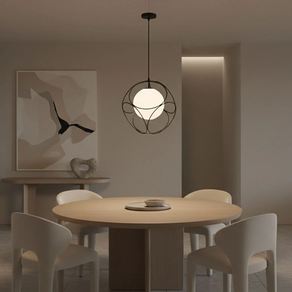 Toolight Toolight, stropné svietidlo 1xE27 APP1019-1CP, čierna-biela, OSW-07558