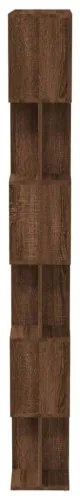 vidaXL Knižnica/priehradka hnedý dub 80x24x192 cm spracované drevo-