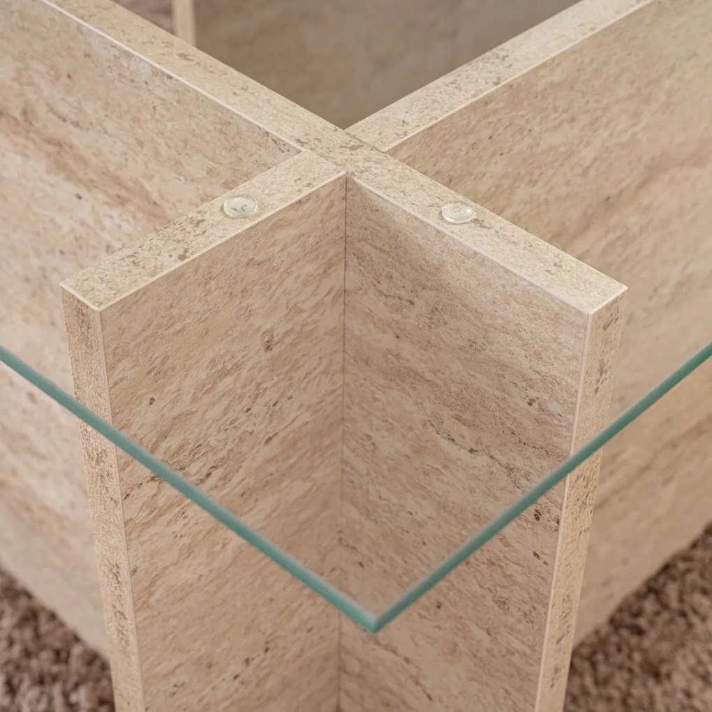Konferenčný stolík Vetrino Travertine