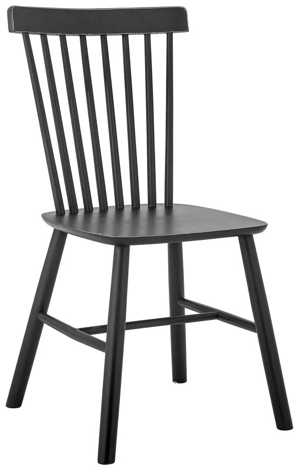 Čierna jedálenská stolička z kaučukového dreva Mill – Bloomingville