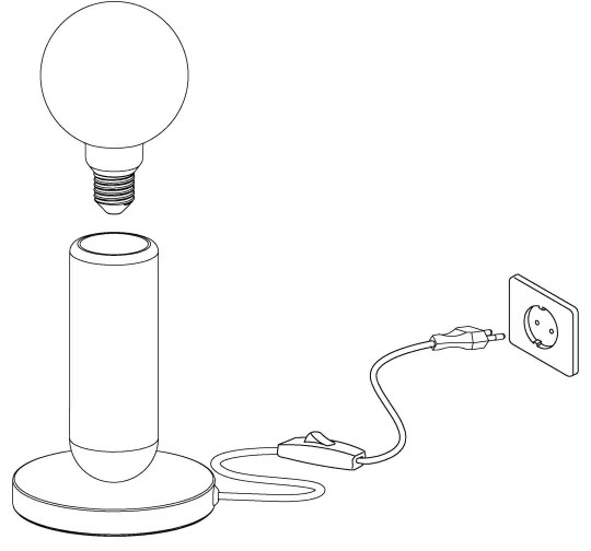 Eglo 39835 - Stolná lampa GIACONECCHIA 1xE27/40W/230V