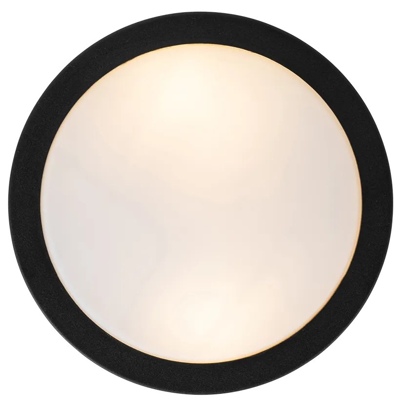 Moderné vonkajšie stropné svietidlo čierne 23 cm IP44 - Flavi