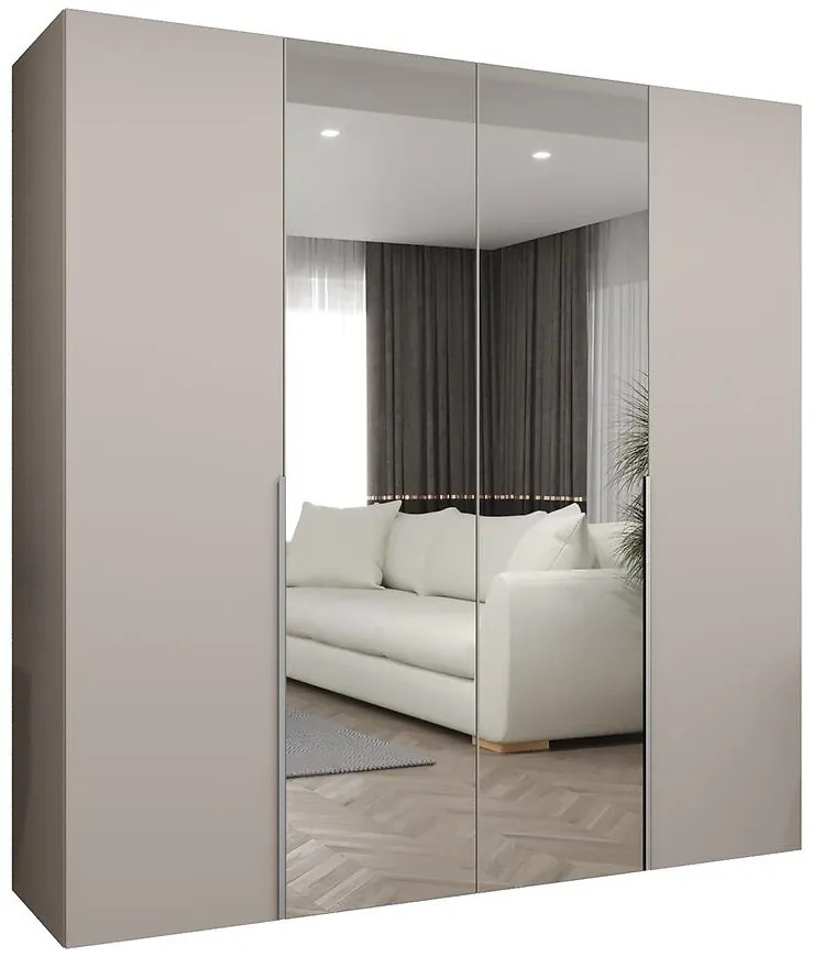 Skriňa Alicante II 200 kašmír/strieborný