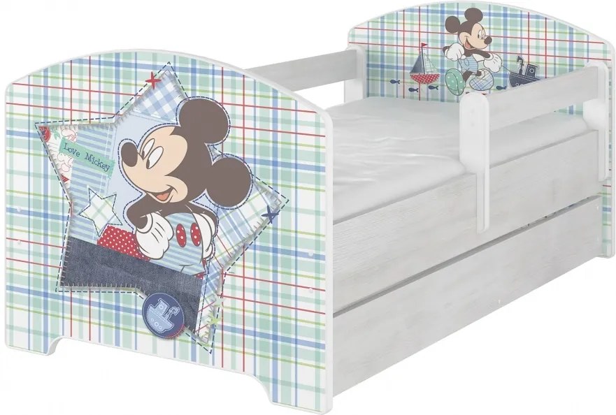 MAXMAX SKLADOM: Detská posteľ Disney - MICKEY MOUSE 140x70 cm