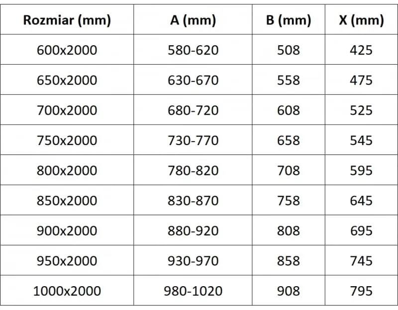 Mexen Exo, 1-krídlové sprchové dvere do otvoru 85 cm, 6mm číre sklo, chrómový profil, 8181-085-000-01-00