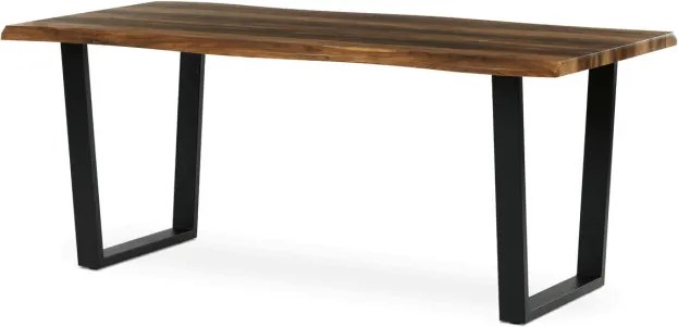 Jedálenský stôl HT-F4218 staré drevo / čierny