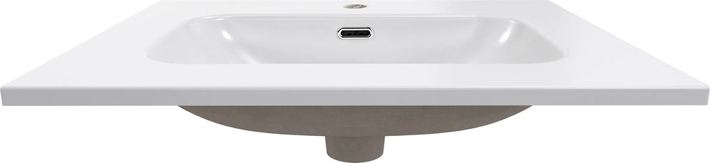 Comad Nábytkové keramické umývadlo FLY WHITE GLOSS UM 60-46 DP, 61x46 cm, biela lesklá