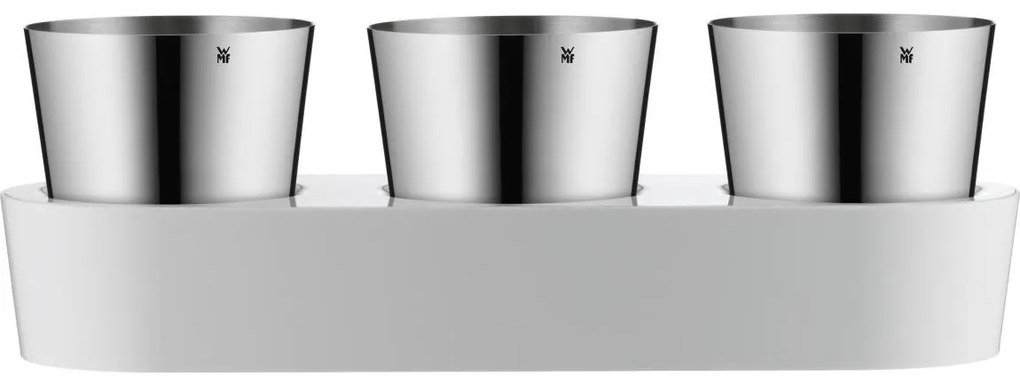 WMF - Samozavlažovací kvetináč na bylinky 3ks GOURMET biela/nerez