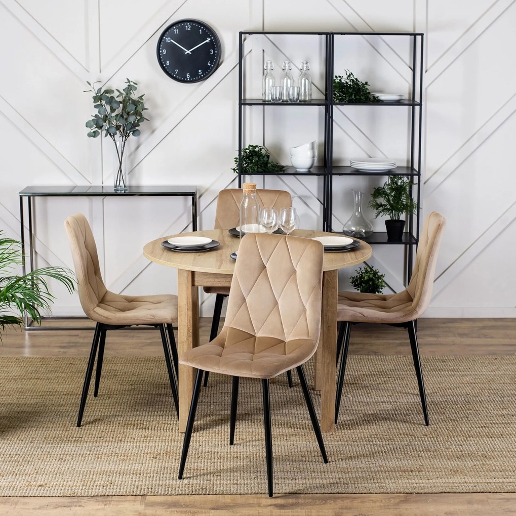 PROXIMA.store - Čalúnená jedálenská stolička ROBIN FARBA: zelená