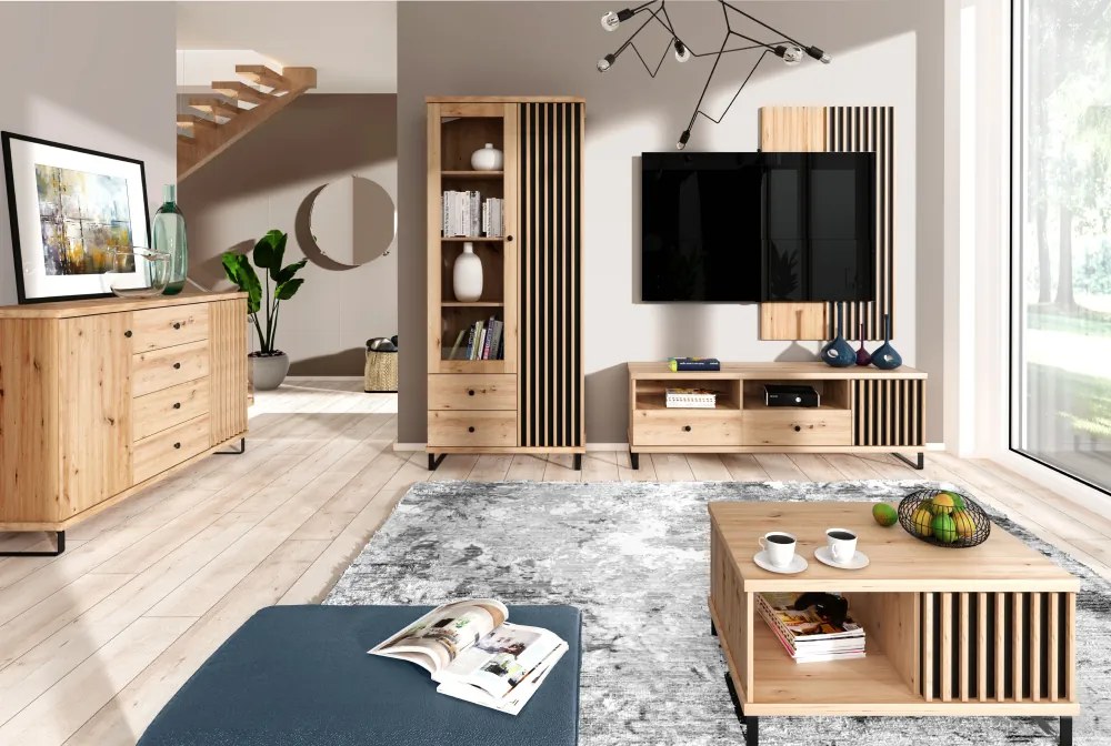 KOLI C-20 komoda, remeselnícky dub