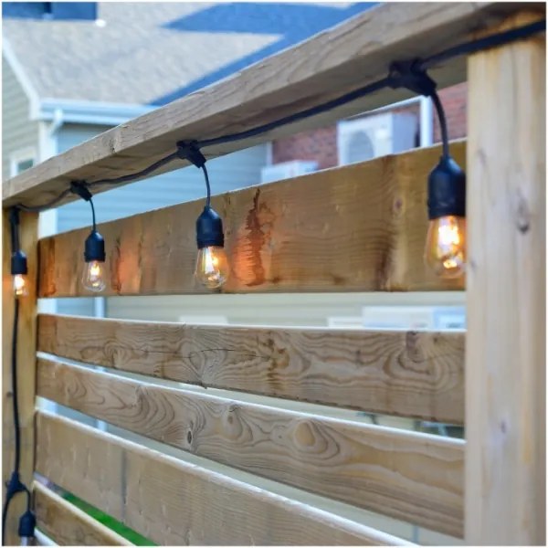 LED Vonkajšia dekoračná reťaz BAJA ST64 15xE27/1W/230V 15,9m IP44 teplá biela