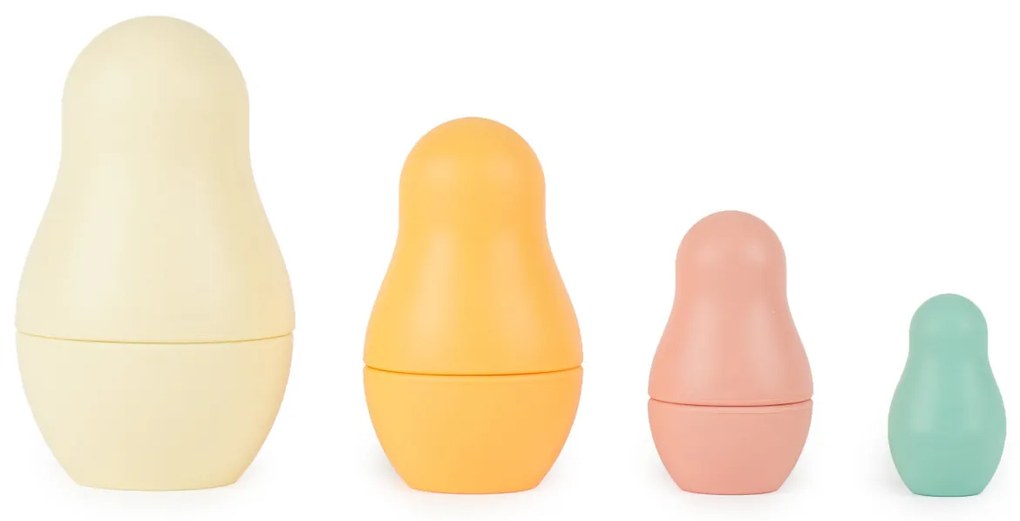 Bieco - Silikónová skladacia matrioška - Tropical Vibes