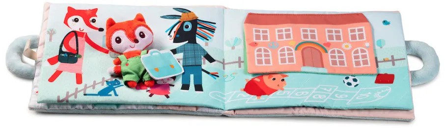 Lilliputiens - textilná didaktická knižka - Dobré ráno, líška Alice