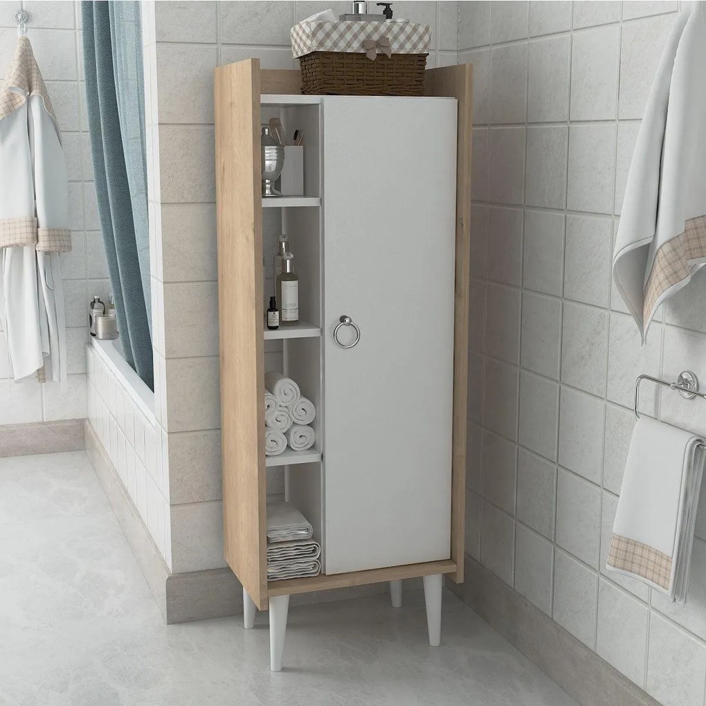 Úložná skrinka Lagomood Ruby - Oak, White