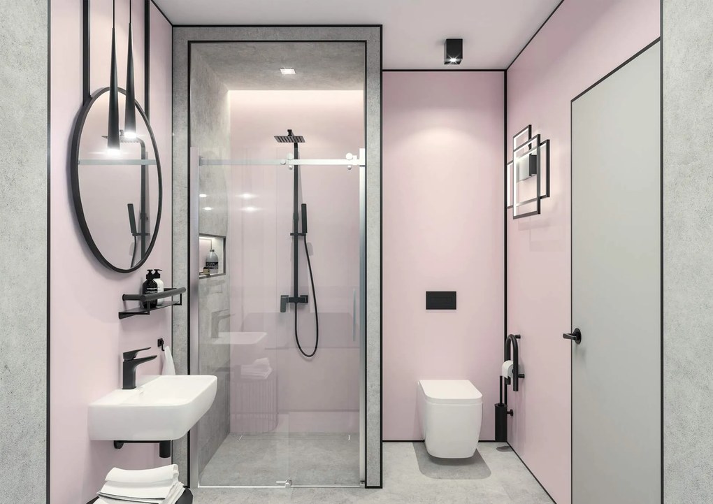 Deante Hiacynt, umývadlová batéria h-161 + kovová zátka Click-Clack s prepadom, čierna matná, BQH_N21M