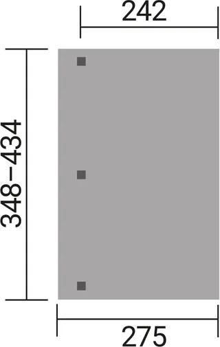 WEKA Drevená záhradná pergola 672 (4,3x2,7m)