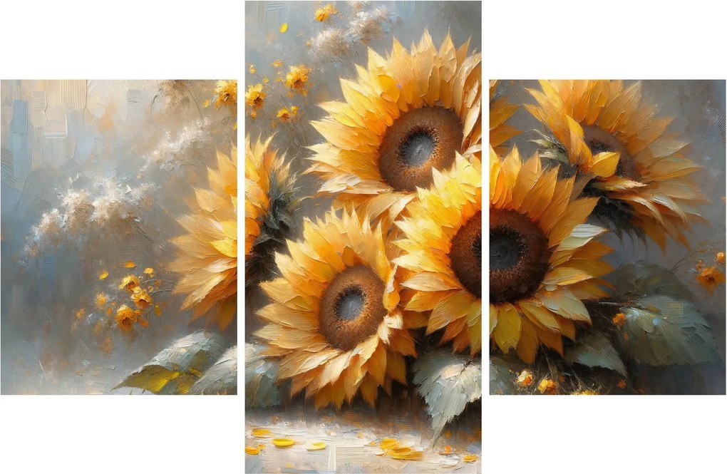 Obraz - Maľba slnečníc (90x60 cm)