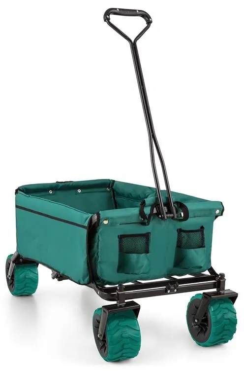 The Green, ručný vozík, skladací, 70 kg, 90 l, kolesá Ø 10 cm, zelený