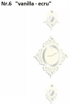 Luxusné nástenné hodiny vanilla-ecru