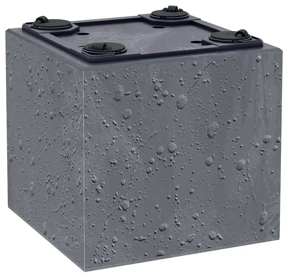 Plastový kvetináč SIERRAS BETON EFFECT marengo