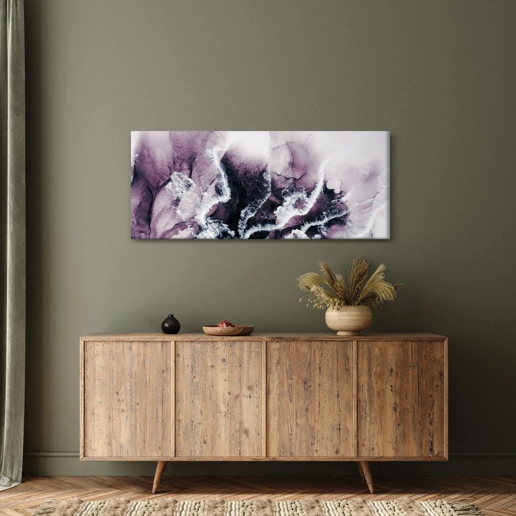 Obraz - Fialový mramor N⁰2 (120x50 cm)