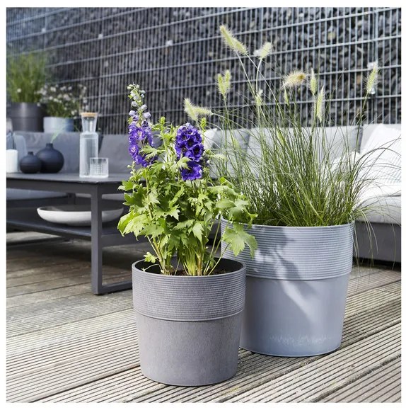 Scheurich Kvetináč Groove Plus, 31 l (karbón)  (100375193)