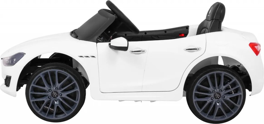Ramiz Maserati Ghibli batéria pre deti Biela + diaľkové ovládanie