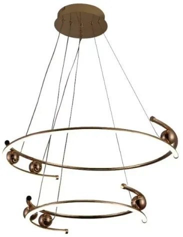 LED Stmievateľný luster na lanku LED/80W/230V 3000-6500K + diaľkové ovládanie