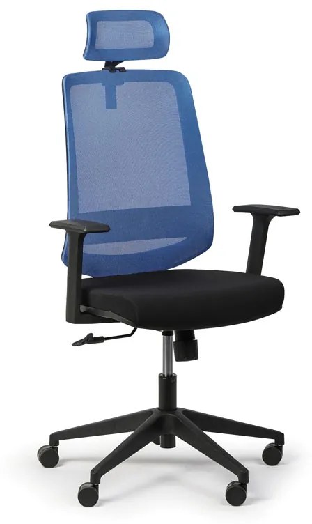 Kancelárska stolička RICH 1+1 ZADARMO, modrá