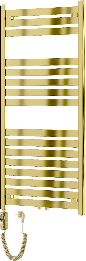 Mexen Uran, elektrické vykurovacie teleso 1200x600 mm + vykurovacia tyč 600 W, zlatá lesklá, W105-1200-600-2600-50