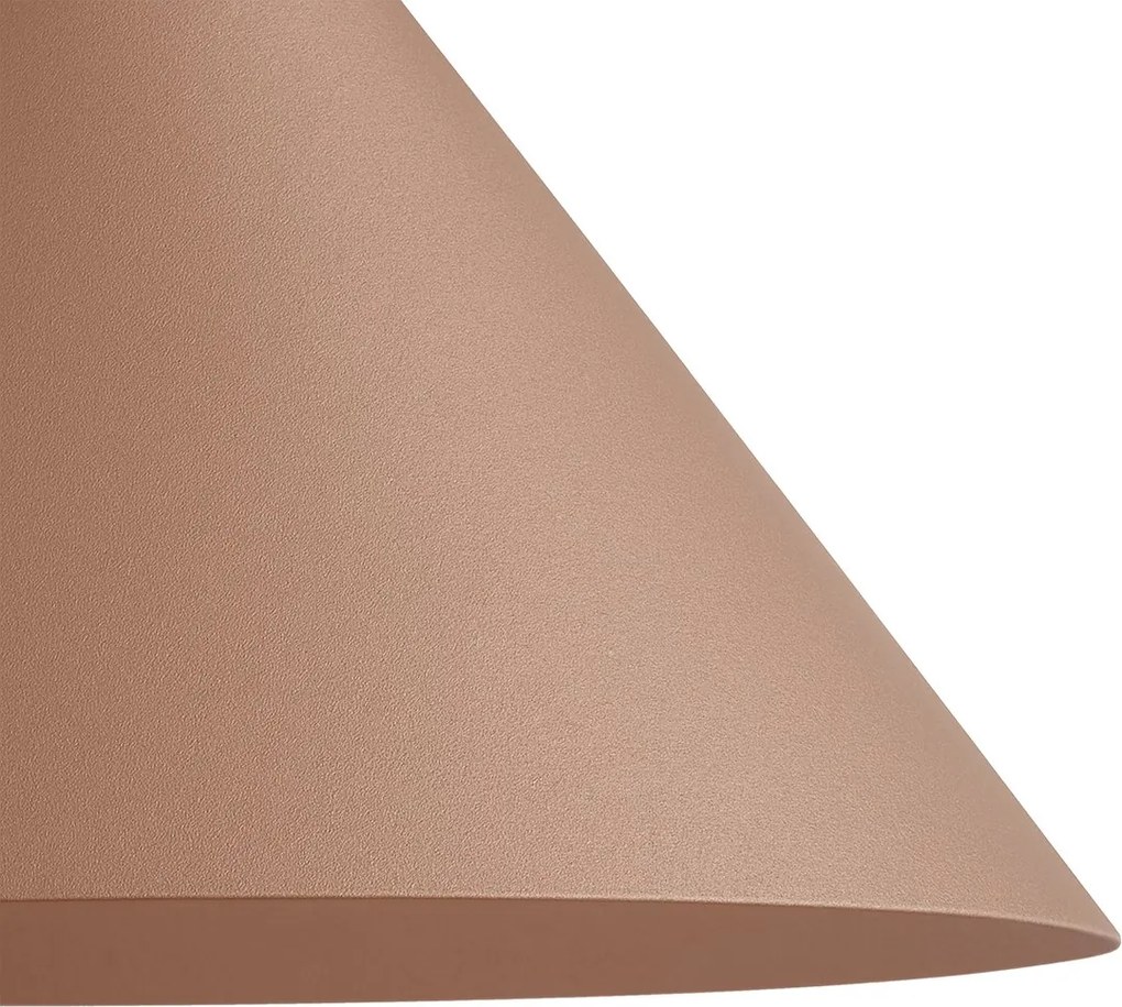 Nástenné svietidlo Capital, 1x kovové tienidlo vo farbe ružové zlato, (fi 21cm), rg