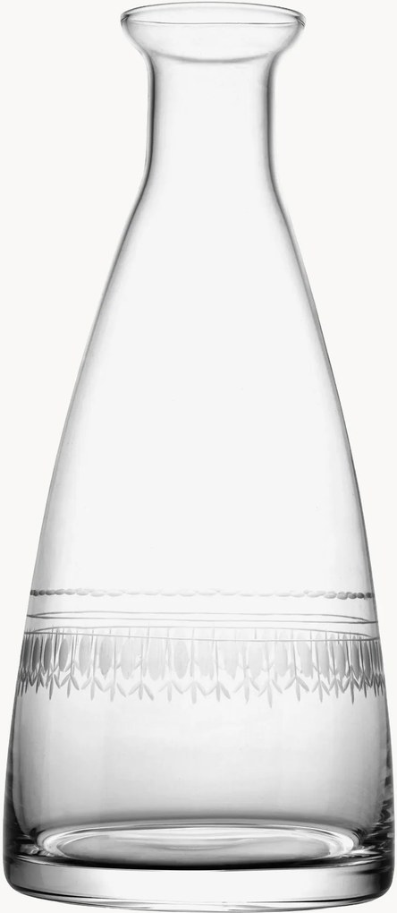Ručne fúkaná krištáľová karafa Ovals, 850 ml