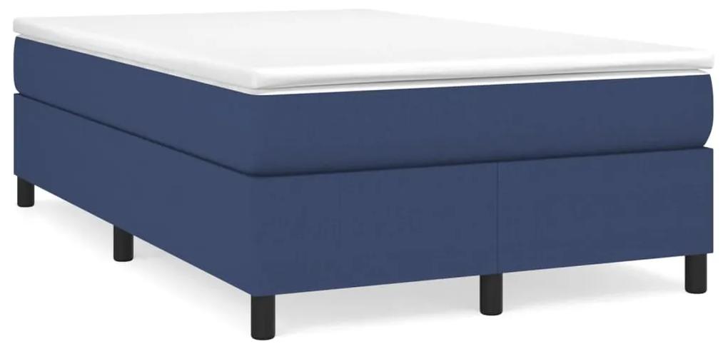 Boxspring posteľ s matracom modrá 120x190 cm látka 3269689