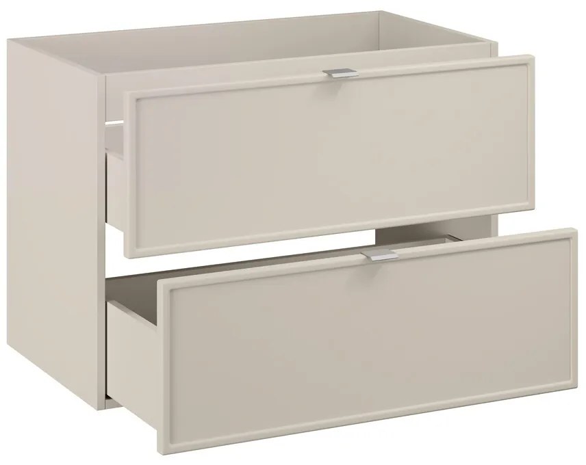 Závěsná skříňka Bella Cashmere s deskou a umyvadlem 120 cm kašmírová