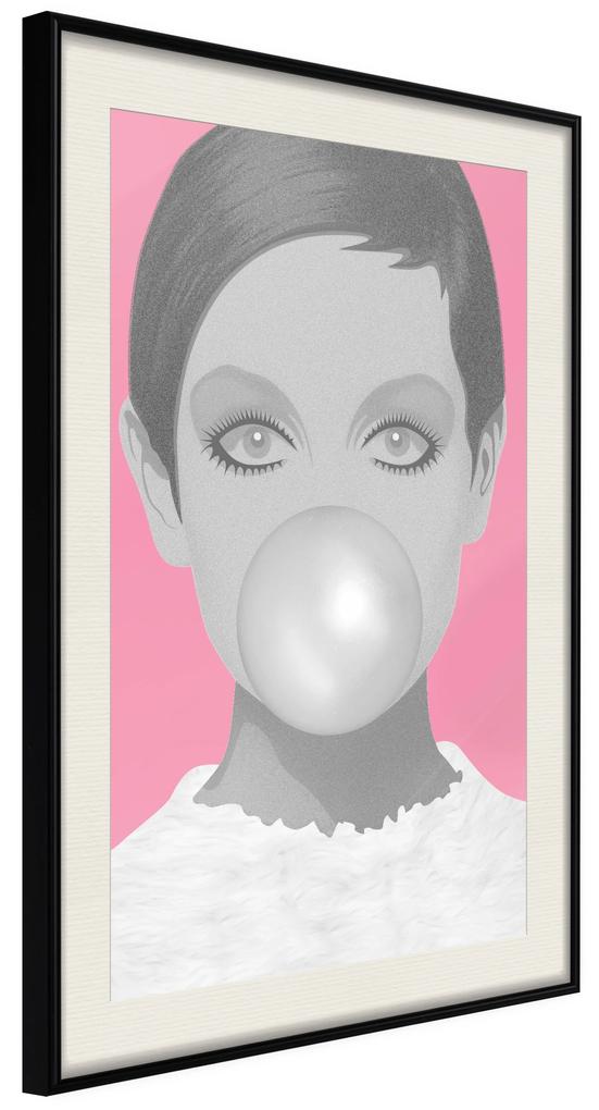 Artgeist Plagát - Bubble Gum [Poster] Veľkosť: 40x60, Verzia: Zlatý rám