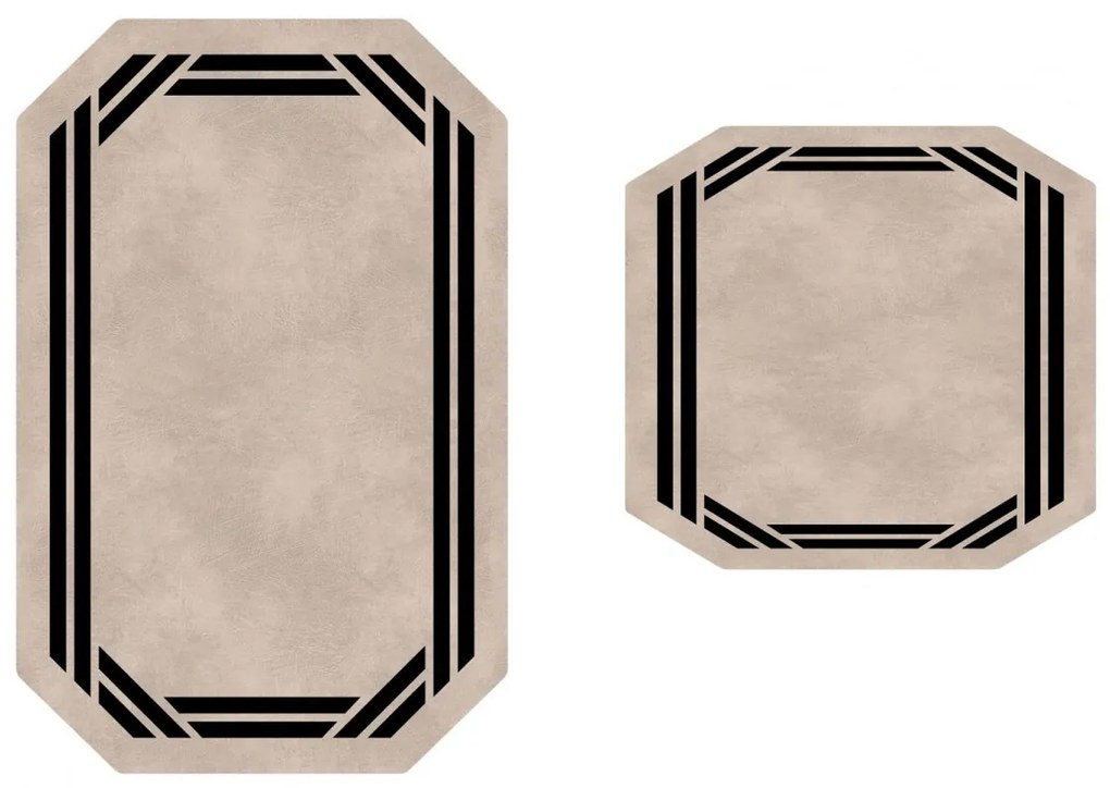 Súprava 2 kusov kúpeľňových predložiek Simplicity béžová