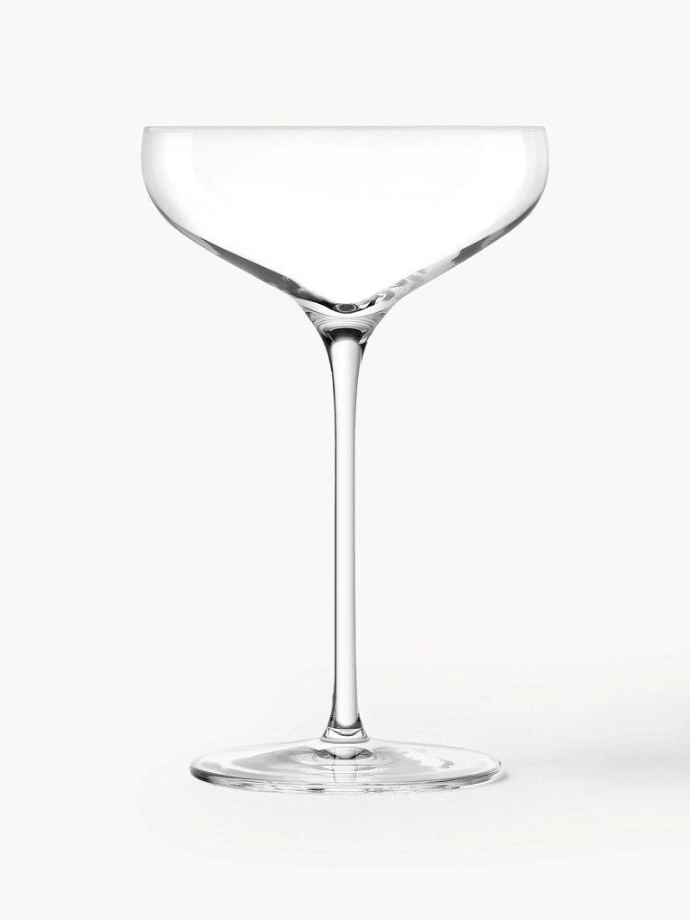 Krištáľové poháre na šampanské Swing, 6 ks