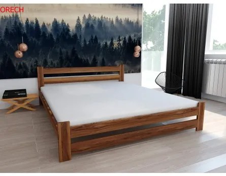 Sammer Kvalitná drevená posteľ v rôznych rozmeroch KLARA KLARA 120 x 200 cm Jelša