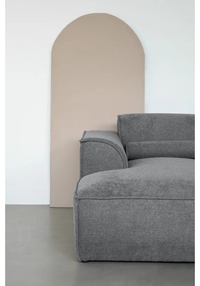 Sivý modul pohovky (ľavý roh) Flex Felix – Miuform