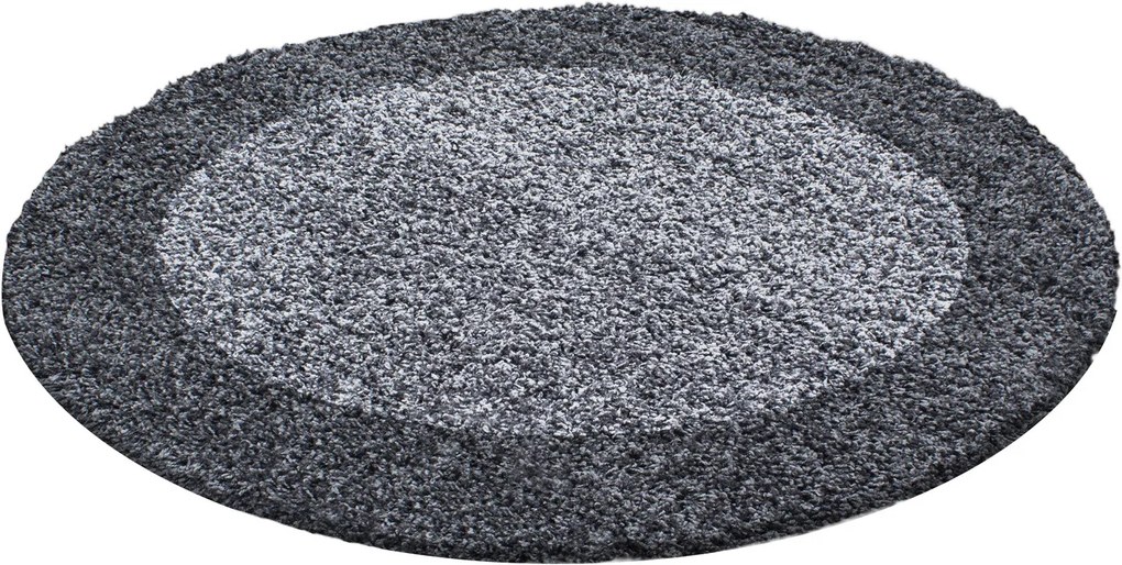 Ayyildiz koberce AKCE: 120x120 cm Kusový koberec Life Shaggy 1503 grey kruh - 120x120 (průměr) kruh cm