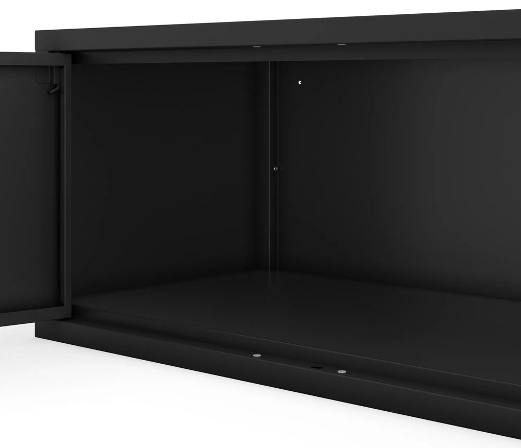 Nadstavec na šatníkovú skriňu EWA Compact 800 x 380 x 400 mm, čierny