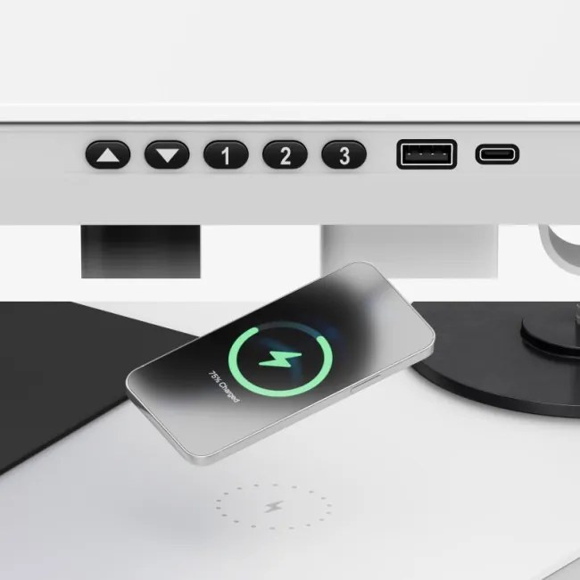 Elektrický výškovo nastaviteľný stôl Mark Adler Leader 8.5 biely