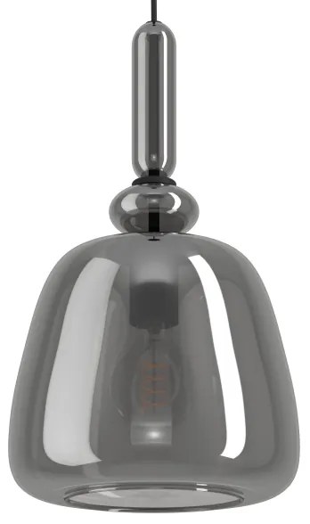 Eglo 39997 - Luster na lanku BOVINO 1xE27/40W/230V dymová