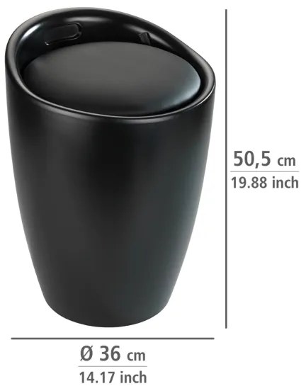 WENKO 24229100 - Stolička CANDY 36x50,5 cm čierna