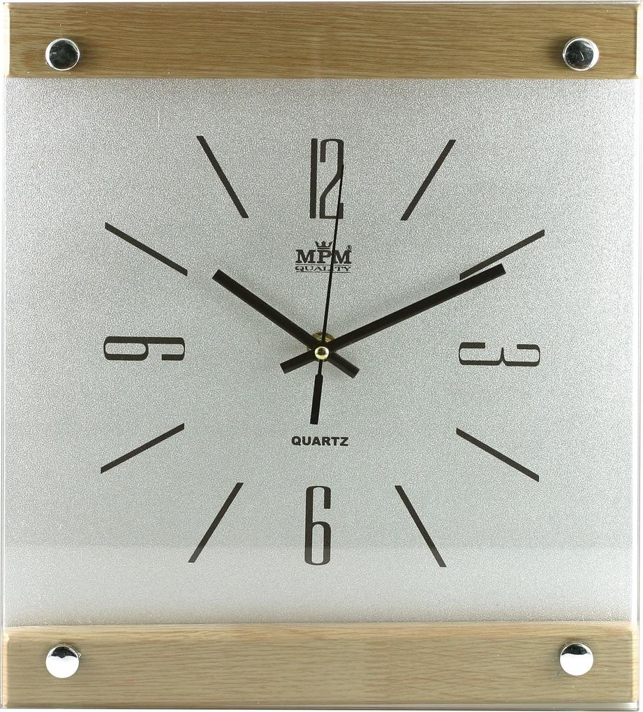 Nástenné hodiny drevené MPM E01.2511.7051