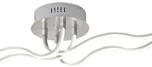JUST LIGHT. 15126-55 - LED Prisadený luster WAVE LED/29,4W/230V chróm