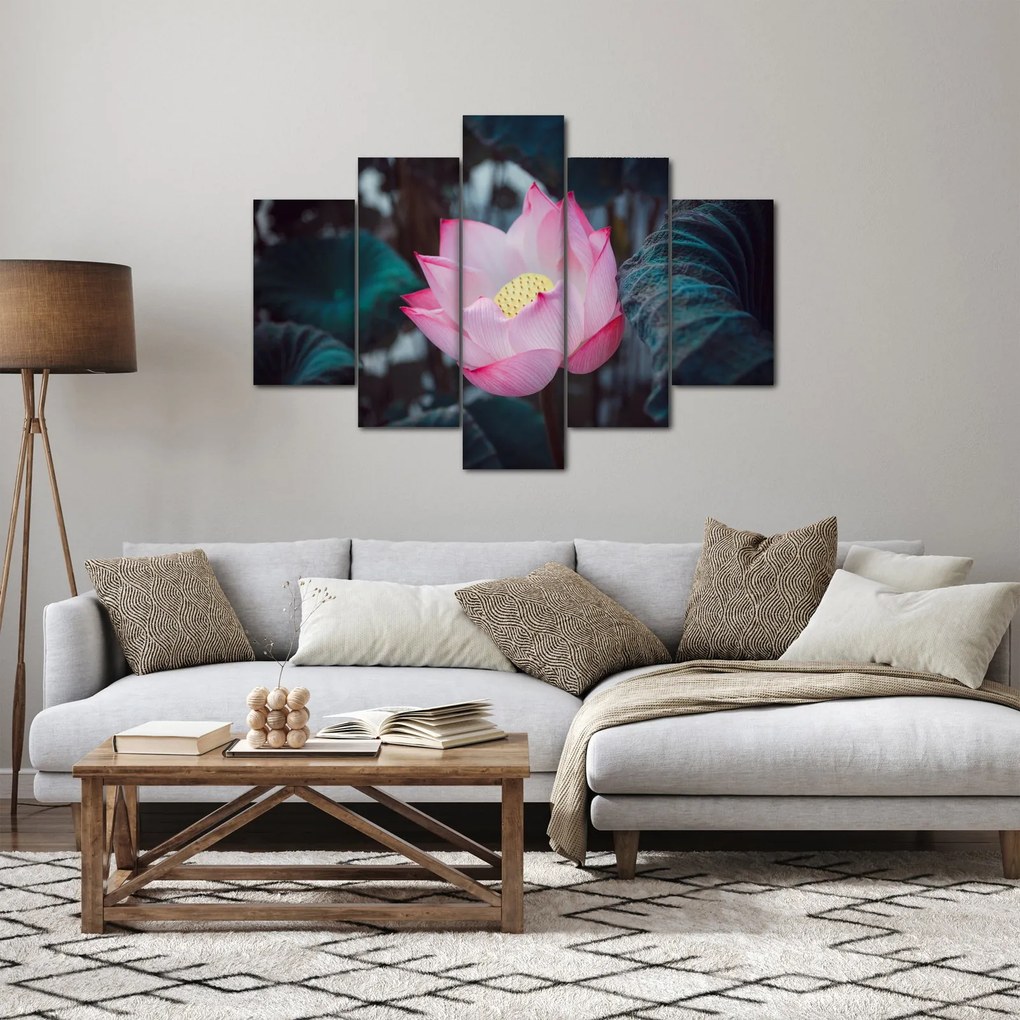 Obraz ružovej kvetiny (150x105 cm)