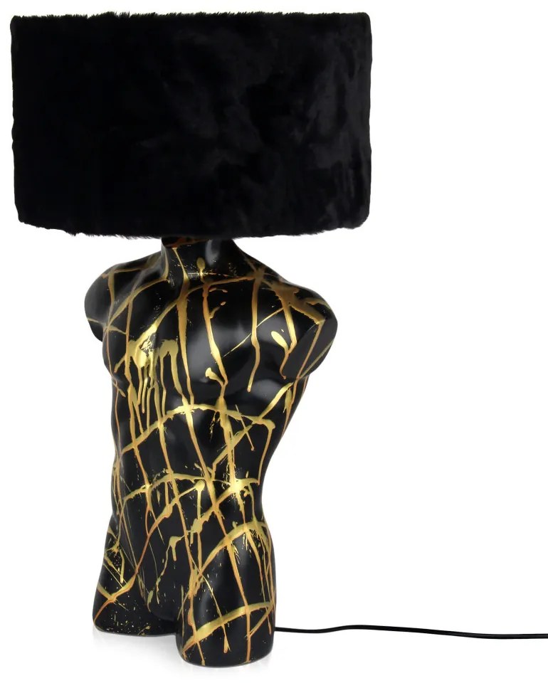 Moderná lampa do obývačky Man's Bust