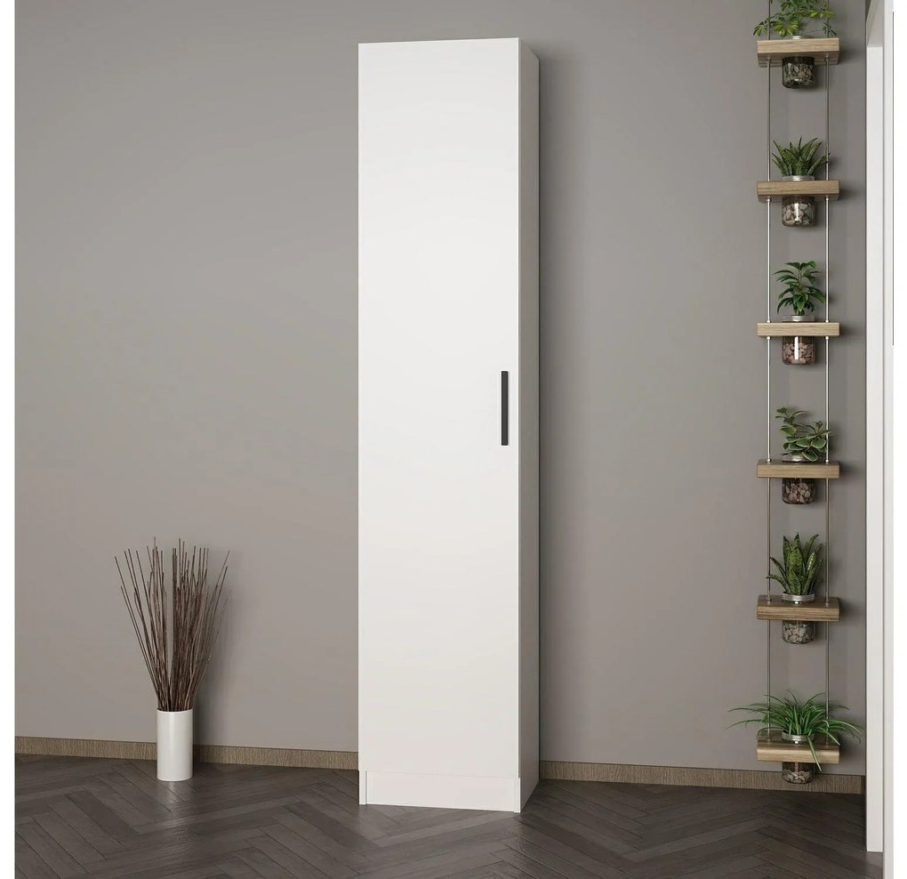 Policová skriňa Nemake 15 (biela) . Akcia -24%. Vlastná spoľahlivá doprava až k Vám domov. 1093930