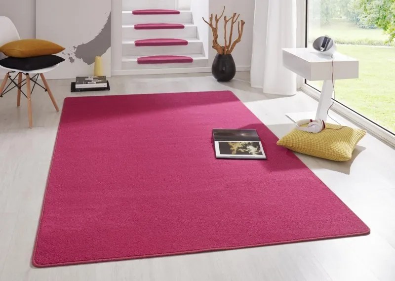 Hanse Home Collection koberce Kobercová sada Fancy 103011 Pink - 3 diely: 67x140 (2x), 67x250 (1x) cm